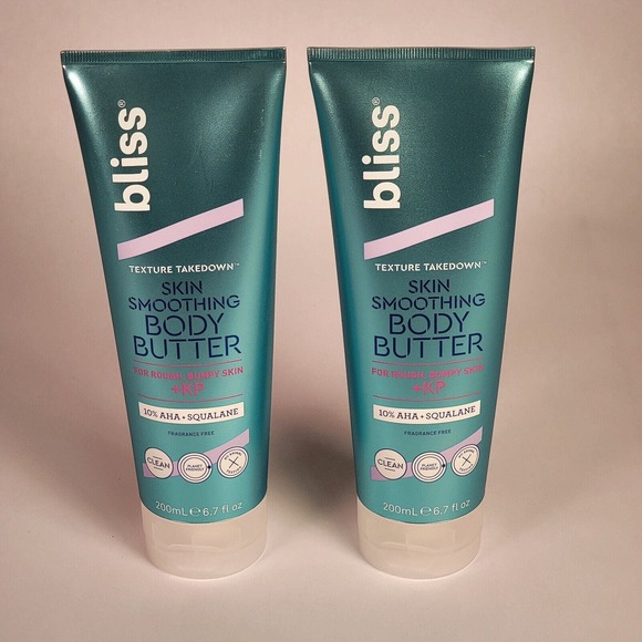 (2) Bliss Texture Takedown Skin Smoothing Body‎ Butter for Rough Skin 6.7oz - Picture 1 of 6